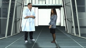 This is a slower growth video done a stages like some of our older videos.  Cali is at work and her taller boss is harrassing her so she takes a serum to get taller, thier is scene were she is taller and loves it but then she get too tall so she goes back to the doctor and while he is making the serum she has a third growth spurt then she busts out of the building. The Dr. manages to make her small again but it does not last and she grows again to giant size then finds and kills her boss.  After that she has one more Mega growth spurt.  
