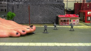  Tara crushes, crunches and destroys everything in sight! Lots of great POV and sound fx as well as vore, booty and lots more giantess action. 
