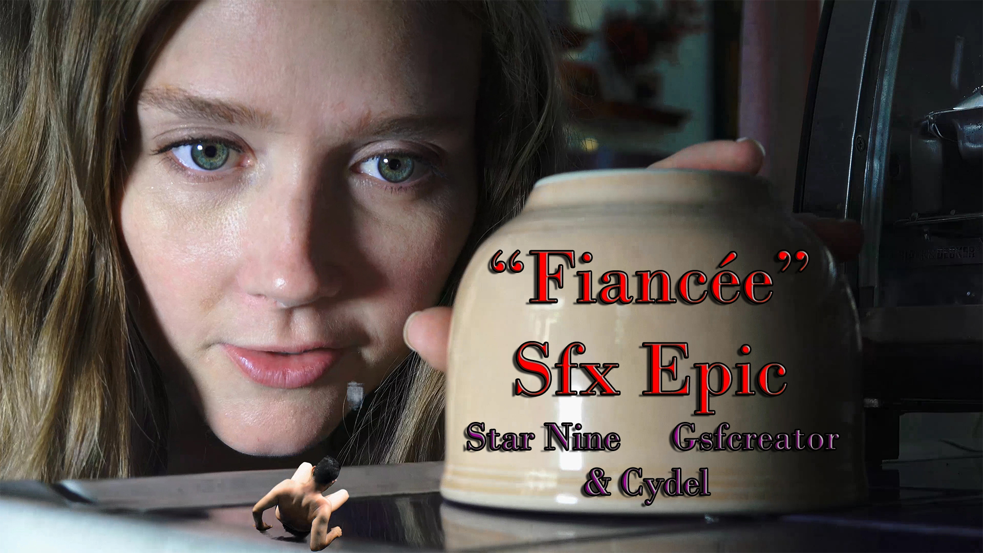Star nine's best friend, Cydel, is about to get married soon. just 3 weeks before the wedding, star invites her fianc to her house, allegedly to discuss the bachelorette party...he is for quite a shocking surprise, as Star's insanely sexy toes starts to creep onto his lap, and then goes straight to his dumb-found face. being seduced by his Fiance's best friend, using his biggest & secret weakness, might be quite a shock, and yet - what comes next goes beyond imagination. Star wants him...she won't get a "No" for an answer. she always gets what she wants...Our first major SFX from the shooting rampage at the states, Starring two amazing actresses & your truly. wondering what's inside that cup...? this video contains some of the best action so far, and some desired SW scenes with gorgeous Cydel as the shrunken woman. I don't want to reveal too much - grab this one - a must-have!  Starring: STAR NINE, CYDEL & Gsfcreator
