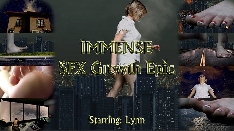 How could someone actually cheat on a girl like Lynn? she's gorgeous, beautiful, sexy and extremely smart. well...it seems that it wasn't enough for her asshole boyfriend, and he DID cheated on her! Lynn got her vengeance beyond proportions. she seduce her boyfriend with her perfect feet - causing him to paralyze with the poison she had on them, and then, to his terror, she drinks a secret formula that took her ages to develop. Lynn plans to unleash total destruction upon everything that her ex-boyfriend ever loved. crushing him simply won't do. she want to have his entire city in shambles, ready to be annihilate under her sexy, IMMENSE toes... one more growth epic to the collection. Growth spasms, city roaming, ground shakes, car crush, people crush, ground smashed and cracked, booming sounds, and eventually - Mega-sized goddess that destroys an entire city under her toes!!! enjoy the rampage!
