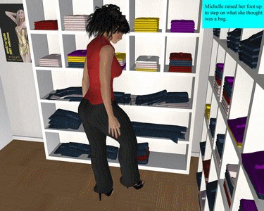 This set is 333 pics of little men being crushed by giantess feet. There is barefoot, sandals, high heels shoes, sneakers, socks etc. There is also some hand held  pics and some of the crush scenes involve unaware giantess, the rest are all evil. If you are an evil giantess fan and a foot crush fan you will like this set.
