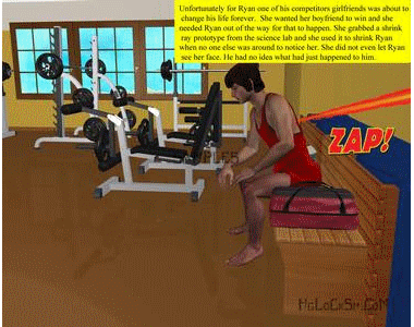 This is the story about a man who is shrunk and left for dead but he soon finds out a side effect of the shrinking process was that he has become unbreakable.  He rides in a womans boot as she walks home, he is stepped on, stomped on and chewed up like gum. He is swallowed and even flushed down the toilet and still lives. One woman makes him climb all over her body while she masturbates. She later traps him insider her  while she has sex with her boyfriend. A evil nurse tortures him with a needle and a lighter. There are unaware situations in the story as well where he is nearly sat on and a few unaware situations where he is stepped on. The main character Ryan is approximately an inch and a half tall. He finally ends up in the hands of a gentle giantess who keeps him as a pet and looks after him. Two women in the story sell him for money and towards the end of the story he finds out who shrunk him and why.
