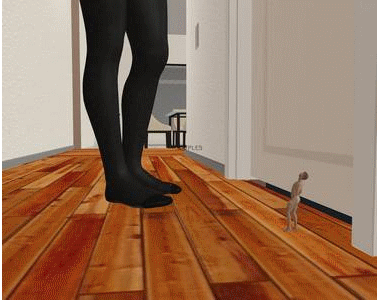 This is a 323 pic set of short stories about men who are shrunk on a collage campus. Size ranges vary from Â½ and inch tall to approximately 6 inches tall.<br><br> 
Story 1 is about a Professor who is shrunk by one of his students who takes him back to her sorority and uses him as a sex toy. Insertion and giantess blow job. <br><br> 
Story 2 is about  a professor and a group of his graduate students who accidentally get shrunk down to Â½ and inch tall and end up getting stepped on by their fellow students one by one as they try to get help.<br><br> 
Story 3 is about a professor who accidentally shrinks himself and he is found by two hot co eds who end up filming him while they tape him to the lab table and molest him in a playful way. <br><br> 
Story 4 is about a football star who gets shrunk by his girlfriend when she breaks up with him and she leaves him to fend for himself. He is found by a gentle giantess who ends up caring for him.<br><br> 
Story 5 is about a student who accidentally shrinks himself and is found by his very hot professor. She pick him up and tells him what she has planned for him. <br><br> 