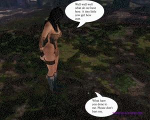 This set is about three different shrunken women in history. The first situation involved a tiny cowgirl found by a pretty Indian princess. The next involves a cowgirl who finds a tiny Indian. The last involved a Female pirate who shrinks the Captain so she can move up in rank. All three stores have insertion and lots of hand held pictures.
