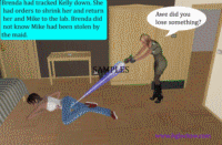 Rogue Agent two tells the story of what happened to Kelly Mikes girlfriend from Rogue Agent one. Kelly gets shrunk and is returned to the lab where she is toyed with by a scientist and forced to do a maze with a cat chasing her. She passes the test and is reunited with Mike her boyfriend. They are both recruited to be shrunken agents that will act as spies and miniature assassins. This chapter does not get into that but the next one will.
