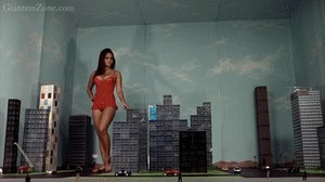 Cali Logan is in town and she is stomping on people, eating them and destroying their cars and buildings. Cali really knows how to be a Giantess.
