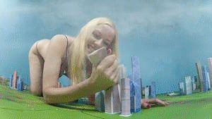 The Suzi M.E.G.A. video has finally come out. Suzi is on a rampage and nobody is safe.  she crushes, blows away and terrorizes thousands of people. She crushes cities with her feet, booty, and boobs, She finally finds him and crushes him then crushes more buildings.
