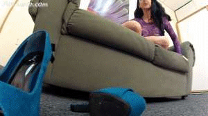 Diana sees you hifing behind her shoes and she chases you down finally catching you and making you do some foot worship for punishment then she makes you sleep in her boot, LAter she kets you play between her boobs then finally she puts you in her panties and you become her sex toy and satisfy her, at the end she kisses you again for beign such a great toy.    
