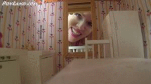 This video is about what it is like to be Suzi's tiny pet.  It covers 2 days. day one finds you in The doll house Kitchen and she takes you out for some shoe and foot play and boob crush and kissing on you.  Day 2 she has you in back in the doll house aleping and she wakes you up and takes you out and plays with you like she is a kid and you are her doll. She sits on you and tortures you with her giant feet then finally she crushes you.  
