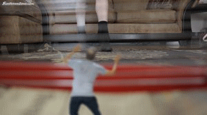 This was a Custom<br>
Suzi has held a shrunken man captive, and he is forced to live in a cage on her floor. Today she is giving him a chance to escape, but he must win the game of survival against her.-This is a pov clip with some cool FX shots added and an FX slow crush scene at the end.