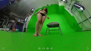 This was another VR Custom. Hannah just finished a long shoot and was alone in the studio, Or was she? turns out you shrank yourself and snuck in to spy on her while she was shooting Giantess clips but she spotted you and catches you then holds in her hands and puts you in her cleavage and puts you at her feet and at the end she eats you. Cool shot from inside mouth.  Go here  https://theta360.com/en/support/download/   And download the app for the theta-S .  Or use google cardboard and a cardboars enabled VR player. 
