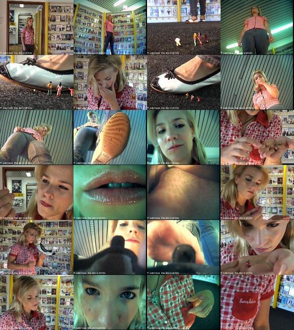 Xara accidentally steps into a group of bugpeople. First she wants to crush them all at once - but then she decides to have much more fun with them. Including: accidentally crush, vore pov, inshoe-crush (out-of-shoe pov) and a gentle ending - Enjoy!
