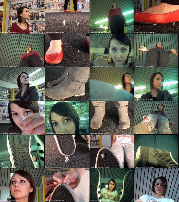 The first collection with Ana and some shrunken people. Three great movies with some pov crush and accidentally crush, including her boots, flats, sneakers - and a very cute girl - Enjoy!
