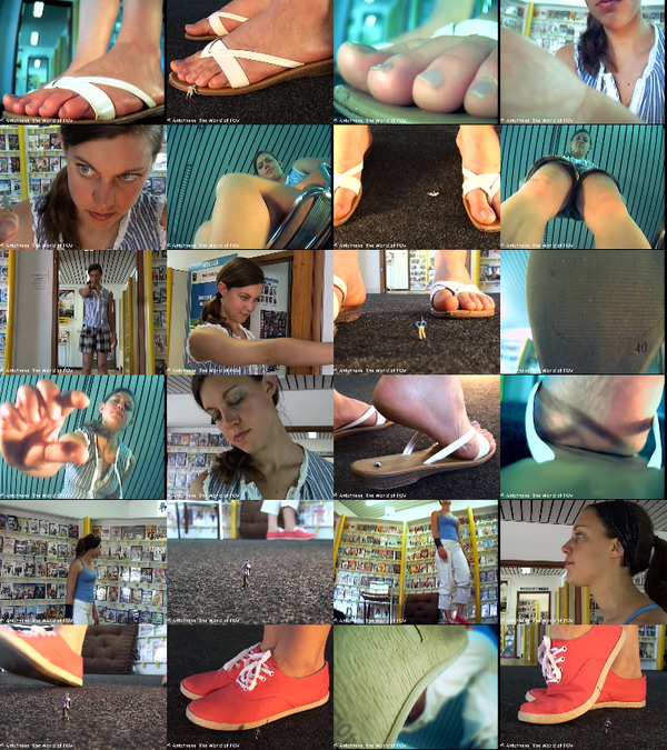 The first collection from Supaka with some shrunken bugpeople. Three movies with some crushing, inshoe-crush (out-of-shoe pov), accidentally unaware crush, great pov views and a cool girl - Enjoy!
