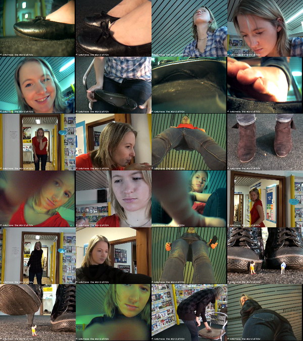 Three new movies with Sanoko and some shrunken people. This collection contains some crush, buttcrush and a nice inshoe-crush (out-of-shoe pov) - Enjoy!
