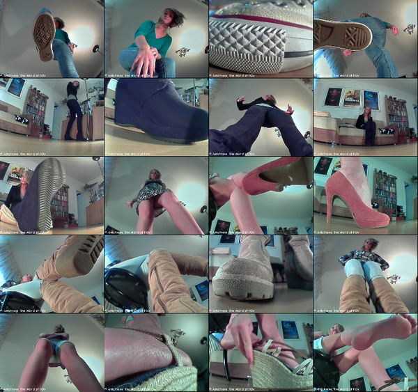 The third collection with our cute model Alice! It contains 17 new pov clips, with different shoes and outfits, some great barefoot action - and a very cool girl - Enjoy!
