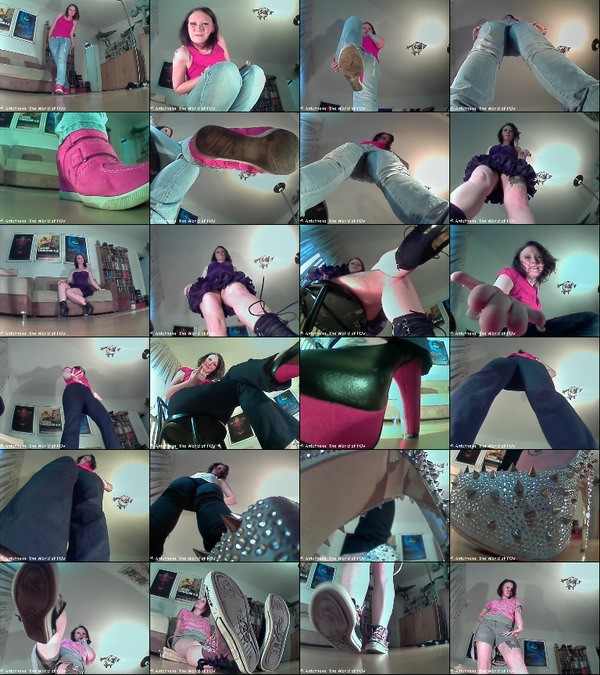 A new Model in the World of POV: Jen! Her first collection contains 19 great new pov clips with cool outfits and shoes, and a cute girl - Enjoy!
