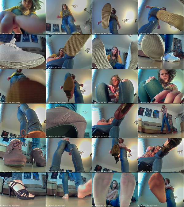 Annie - the new and very tall Model in the World of POV! Her first collection contains 19 great pov crush clips with nice outfits and also some nylon crushing - Enjoy!
