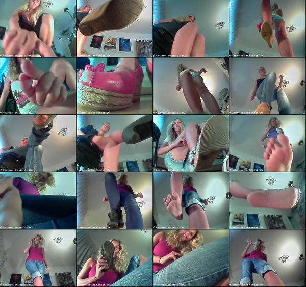 A new POV collection with Giantess Blue Eyes. 16 great new Clips with many different outfits, some great barefoot action and a very cute girl - Enjoy!
