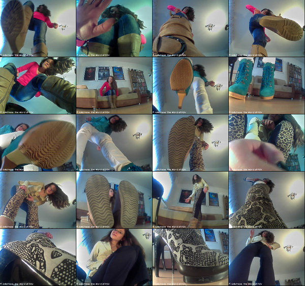 Yvonne! A new and very cute model in the World of POV. Her first collection contains 12 great POV crush clips with nice outfits and cool boots and heels - Enjoy!
