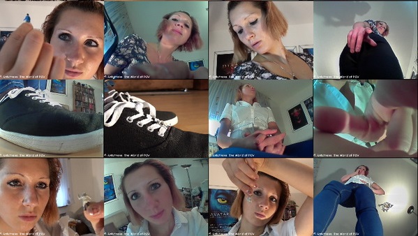 Three great new movies with Kristina and some shrunken people. In two clips a little man tries to climb up to her knee and to her shoe - but he gets caught and punished. In the third movie she shrinks her ex boyfriend and his new girl to have some revenge. Many close ups, great pov views, crush, butt crush and a cute girl - Enjoy!
