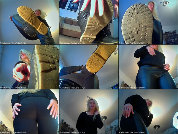This POV-Collection contains seven great clips with our gorgeous model Cam! Four Crush-POV CLips with her Boots and three Butt-Crush-POV-Clips - Enjoy!
