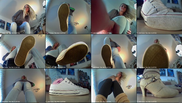 A new Model in the World of POV: Selina! The first collection with this tall girl includes 16 new pov-crush-clips with her chucks and her boots - and a gorgeous girl - Enjoy!
